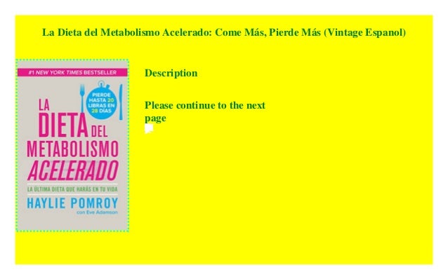 La Dieta Del Metabolismo Acelerado Epub